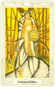 princess of disks thoth tarot