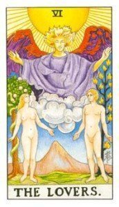 The Lovers tarot card